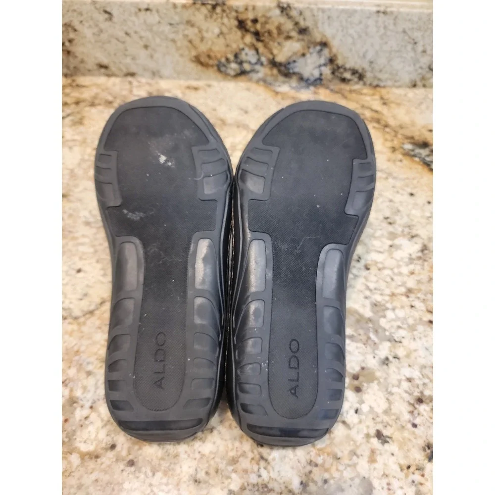 Aldo Men's Genuine Leather Slip On Sandals Slides Brown Size US 9.5